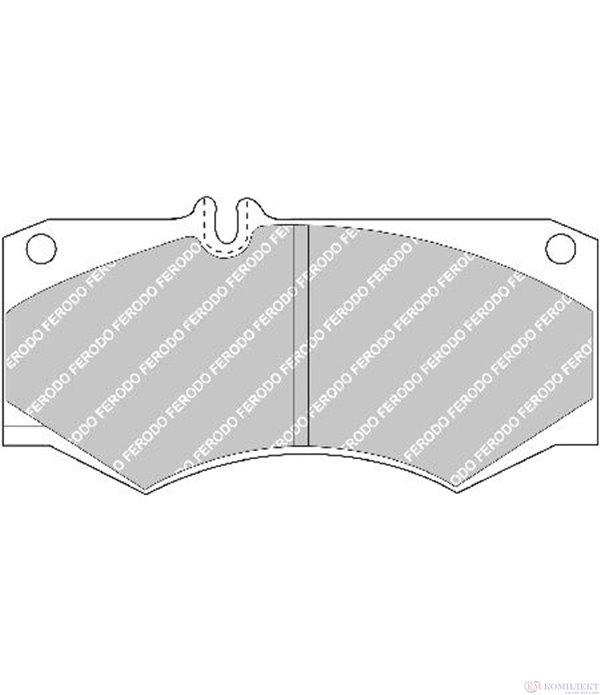 НАКЛАДКИ ПРЕДНИ ДИСКОВИ MERCEDES T1 601 208 (1977-) 2.3 - FERODO
