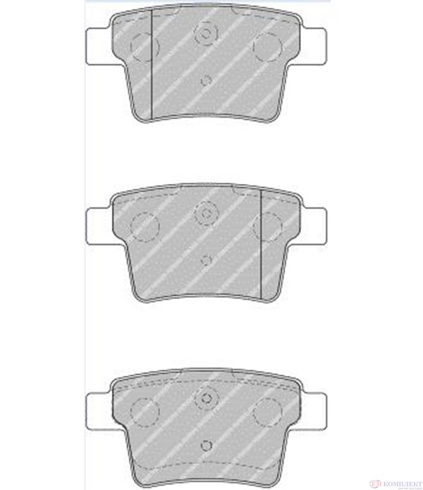 НАКЛАДКИ ЗАДНИ ДИСКОВИ FORD MONDEO III (2000-) ST220 - FERODO