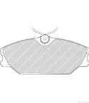 НАКЛАДКИ ПРЕДНИ ДИСКОВИ RENAULT SCENIC I (1999-) 1.4 16V - FERODO