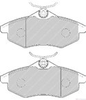 НАКЛАДКИ ПРЕДНИ ДИСКОВИ CITROEN C2 (2003-) 1.4 - FERODO