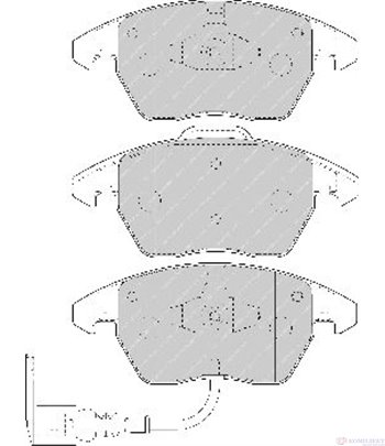 НАКЛАДКИ ПРЕДНИ ДИСКОВИ SEAT LEON (2005-) 1.6 LPG - FERODO