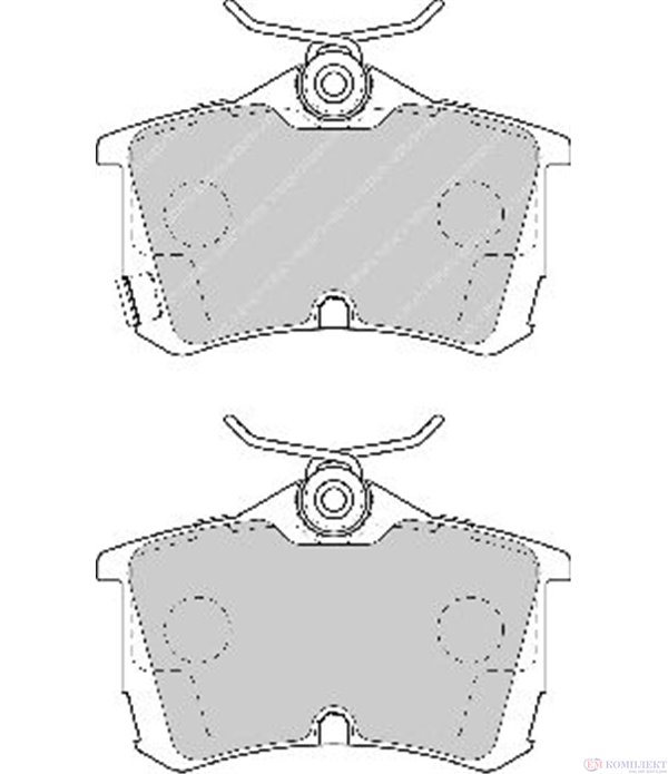 НАКЛАДКИ ЗАДНИ ДИСКОВИ HONDA ACCORD VIII TOURER (2003-) 2 - FERODO