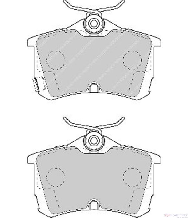 НАКЛАДКИ ЗАДНИ ДИСКОВИ HONDA ACCORD VIII TOURER (2003-) 2.2 i CTDi - FERODO