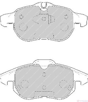 НАКЛАДКИ ПРЕДНИ ДИСКОВИ OPEL VECTRA C COMBI (2003-) 1.8 - FERODO