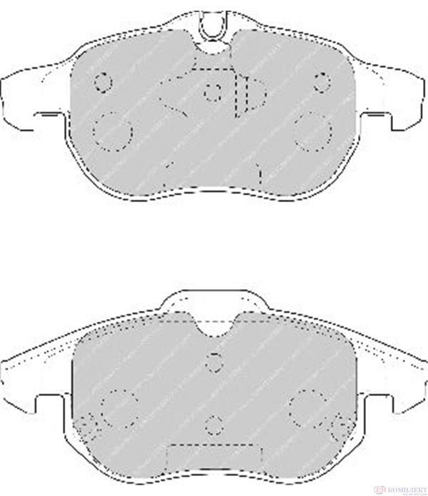 НАКЛАДКИ ПРЕДНИ ДИСКОВИ VAUXHALL VECTRA MK II (2000-) 2.2 direct - FERODO