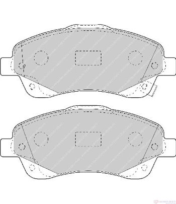 НАКЛАДКИ ПРЕДНИ ДИСКОВИ TOYOTA AVENSIS COMBI (2003-) 1.8 - FERODO