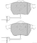 НАКЛАДКИ ПРЕДНИ ДИСКОВИ VOLKSWAGEN PASSAT (1996-) 1.9 TDI 4motion - FERODO