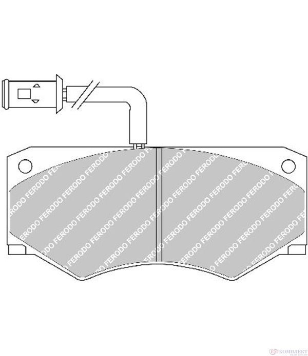 НАКЛАДКИ ПРЕДНИ ДИСКОВИ IVECO DAILY I (1990-) A 40-12 - FERODO