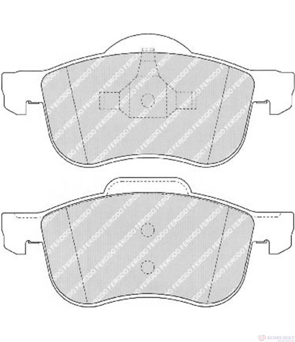 НАКЛАДКИ ПРЕДНИ ДИСКОВИ VOLVO S80 I (1998-) 2.4 D5 - FERODO