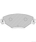 НАКЛАДКИ ПРЕДНИ ДИСКОВИ CITROEN C5 BREAK (2001-) 2.0 16V - FERODO