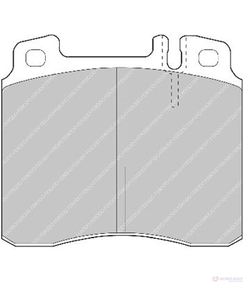 НАКЛАДКИ ПРЕДНИ ДИСКОВИ MERCEDES S CLASS W140 (1991-) 600 SE,SEL - FERODO