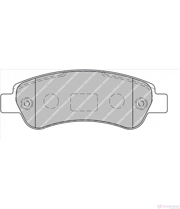 НАКЛАДКИ ЗАДНИ ДИСКОВИ CITROEN JUMPER (2006-) 3.0 HDi 160 - FERODO