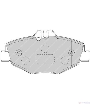 НАКЛАДКИ ПРЕДНИ ДИСКОВИ MERCEDES E CLASS T-MODEL S211 (2003-) E 280 T CDI - FERODO