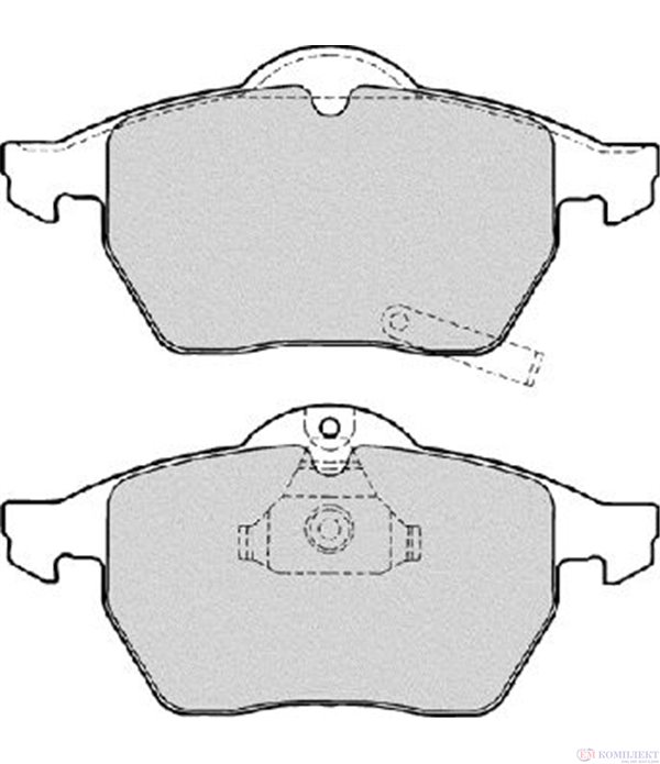 НАКЛАДКИ ПРЕДНИ ДИСКОВИ OPEL ASTRA G CABRIOLET (2001-) 2.0 16V Turbo - FERODO