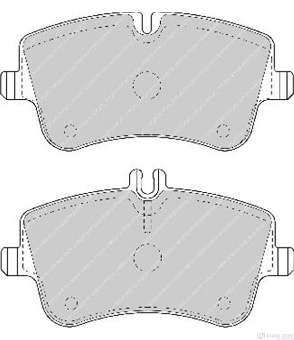 НАКЛАДКИ ПРЕДНИ ДИСКОВИ MERCEDES C CLASS W203 (2000-) C 200 CDI - FERODO