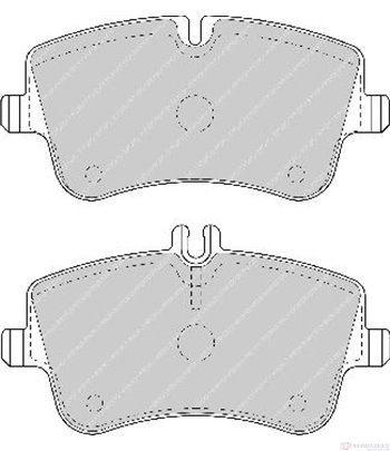НАКЛАДКИ ПРЕДНИ ДИСКОВИ MERCEDES CLK C209 (2002-) 220 CDI - FERODO