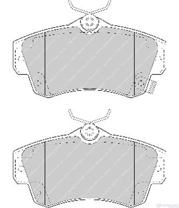 НАКЛАДКИ ПРЕДНИ ДИСКОВИ CHRYSLER PT CRUISER (2000-) 2.4 - FERODO