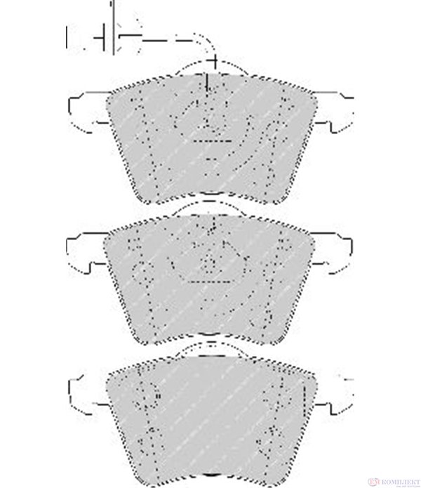 НАКЛАДКИ ПРЕДНИ ДИСКОВИ FORD GALAXY (1995-) 1.9 TDI - FERODO