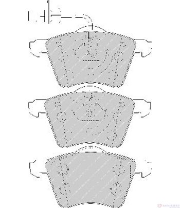 НАКЛАДКИ ПРЕДНИ ДИСКОВИ SEAT ALHAMBRA (1996-) 2.0 TDI - FERODO