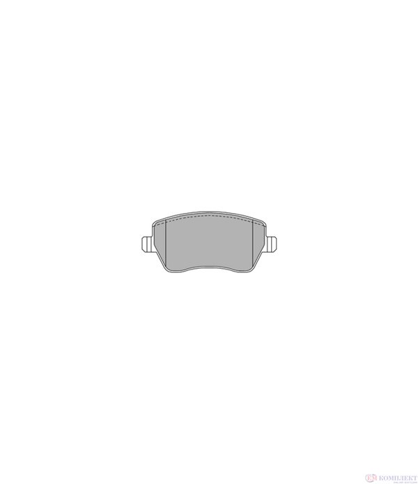 НАКЛАДКИ ПРЕДНИ ДИСКОВИ RENAULT CLIO GRANDTOUR (2008-) 1.2 16V Hi-Flex - SIMER