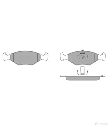 НАКЛАДКИ ПРЕДНИ ДИСКОВИ FIAT PALIO (1996-) 1.5 - SIMER