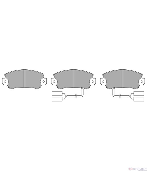 НАКЛАДКИ ПРЕДНИ ДИСКОВИ ALFA ROMEO 33 (1983-) 1.5 4x4 - SIMER
