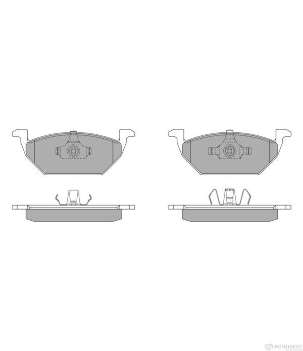 НАКЛАДКИ ПРЕДНИ ДИСКОВИ VOLKSWAGEN FOX (2003-) 1.4 - SIMER