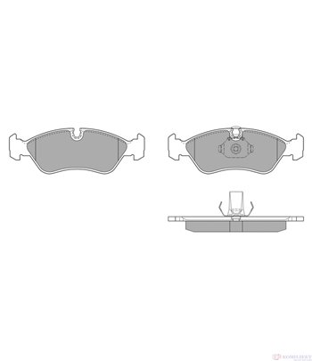 НАКЛАДКИ ПРЕДНИ ДИСКОВИ OPEL ASTRA F CLASSIC COMBI (1998-) 1.6 i 16V - SIMER