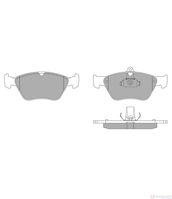 НАКЛАДКИ ПРЕДНИ ДИСКОВИ OPEL OMEGA B COMBI (1994-) 2.0 - SIMER
