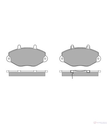 НАКЛАДКИ ПРЕДНИ ДИСКОВИ FORD TRANSIT (1994-) 2.0 CNG - SIMER