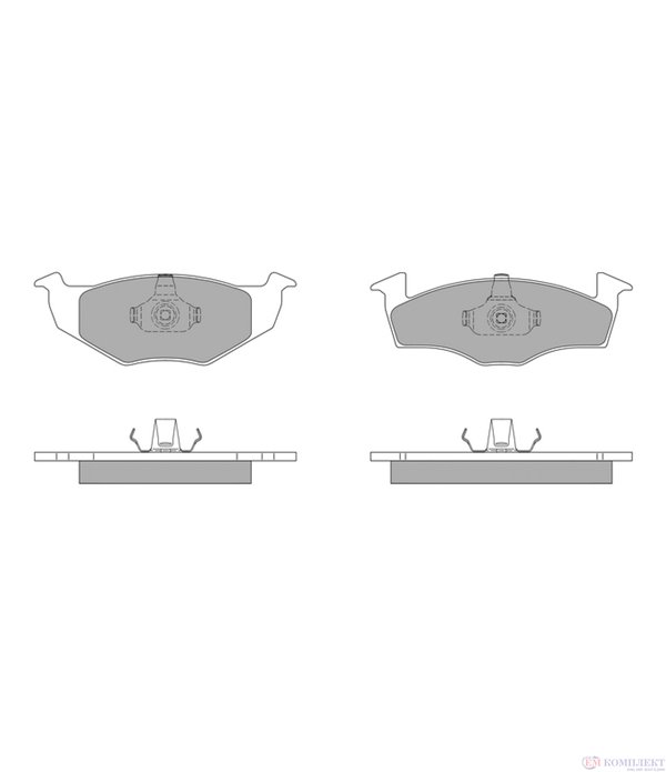 НАКЛАДКИ ПРЕДНИ ДИСКОВИ SEAT AROSA (1997-) 1.0 - SIMER