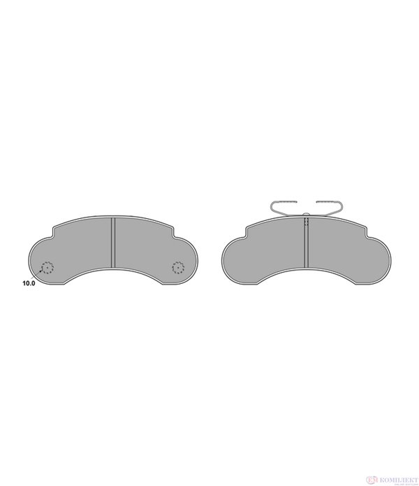 НАКЛАДКИ ЗАДНИ БАРАБАННИ AUDI 100 AVANT (1982-) 2.0 D - SIMER