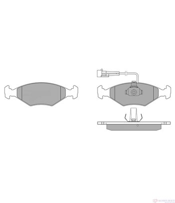НАКЛАДКИ ПРЕДНИ ДИСКОВИ FIAT PALIO WEEKEND (1996-) 1.7 TD - SIMER