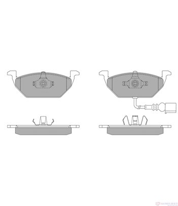 НАКЛАДКИ ПРЕДНИ ДИСКОВИ VOLKSWAGEN GOLF V (2003-) 1.9 TDI - SIMER