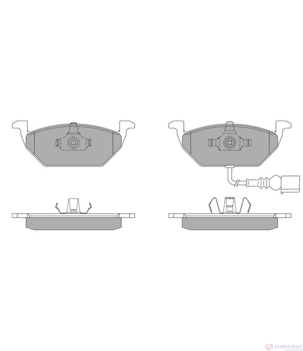 НАКЛАДКИ ПРЕДНИ ДИСКОВИ VOLKSWAGEN BORA COMBI (1999-) 1.8 4motion - SIMER