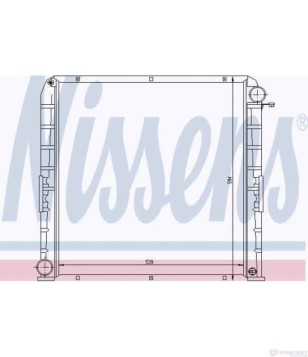 РАДИАТОР ВОДЕН IVECO EUROCARGO (1991-) 80 E 15 - NISSENS