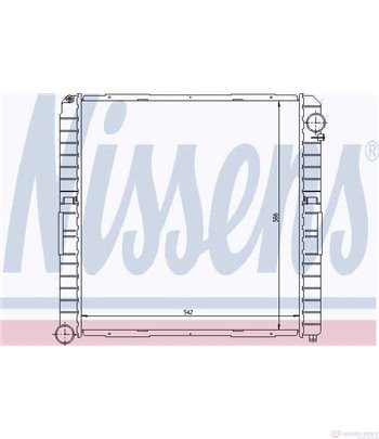 РАДИАТОР ВОДЕН IVECO EUROCARGO (1991-) 130 E 18 - NISSENS