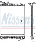 РАДИАТОР ВОДЕН MERCEDES SK (1987-) 2024 AK - NISSENS