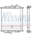 РАДИАТОР ВОДЕН MERCEDES ECONIC (1998-) 2628 - NISSENS
