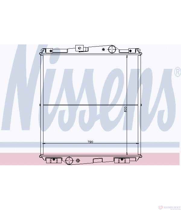 РАДИАТОР ВОДЕН VOLVO F 10 (1977-) F 10/320 - NISSENS