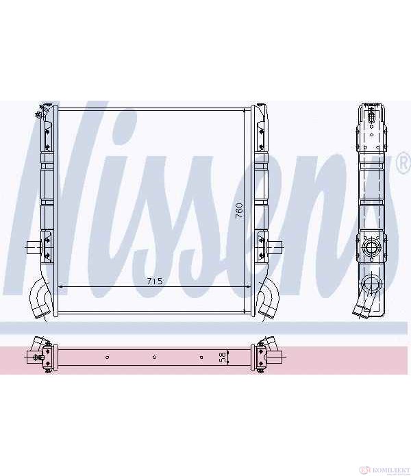РАДИАТОР ВОДЕН SCANIA 3 - SERIES (1988-) 113 M/360 - NISSENS