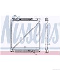 РАДИАТОР ВОДЕН MERCEDES ACTROS (1996-) 2648 S,2648 LS - NISSENS
