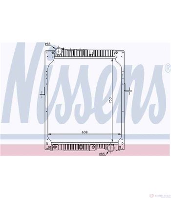 РАДИАТОР ВОДЕН MERCEDES SK (1987-) 2448 - NISSENS