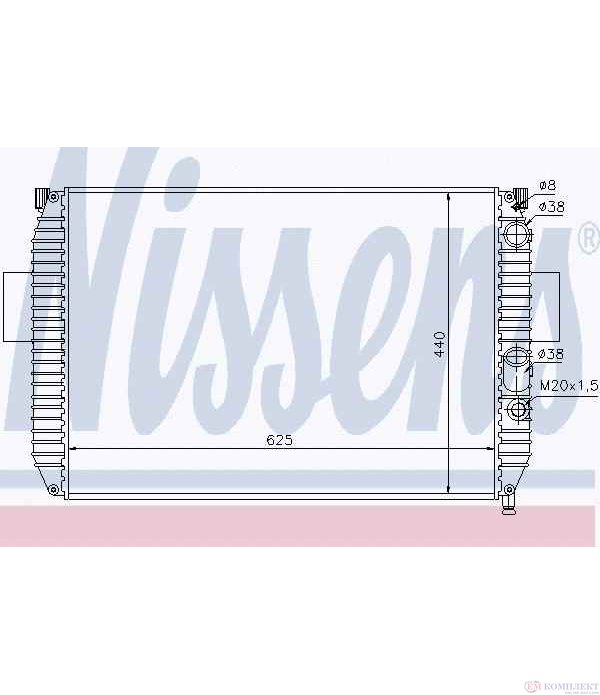 РАДИАТОР ВОДЕН IVECO DAILY I (1978-) 59-12 - NISSENS