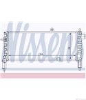 РАДИАТОР ВОДЕН OPEL CORSA A (1986-) 1.2 - NISSENS