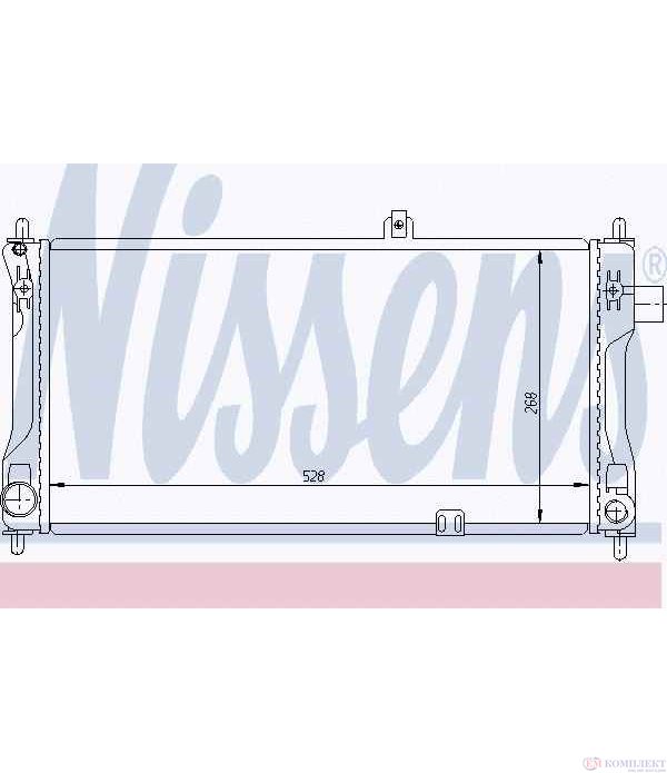 РАДИАТОР ВОДЕН OPEL ASCONA C HATCHBACK (1981-) 1.3 S - NISSENS
