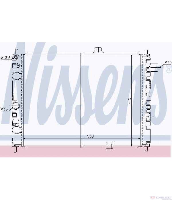 РАДИАТОР ВОДЕН OPEL KADETT D COMBI (1979-) 1.6 S - NISSENS