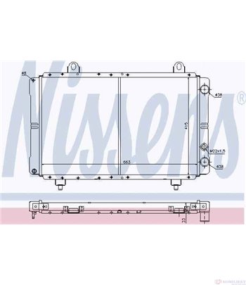 РАДИАТОР ВОДЕН PEUGEOT J5 (1981-) 2.0 - NISSENS