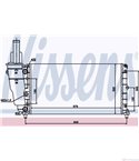 РАДИАТОР ВОДЕН FIAT PUNTO (1993-) 90 1.6 - NISSENS