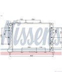 РАДИАТОР ВОДЕН ALFA ROMEO 156 SPORTWAGON (2000-) 1.9 JTD 16V - NISSENS